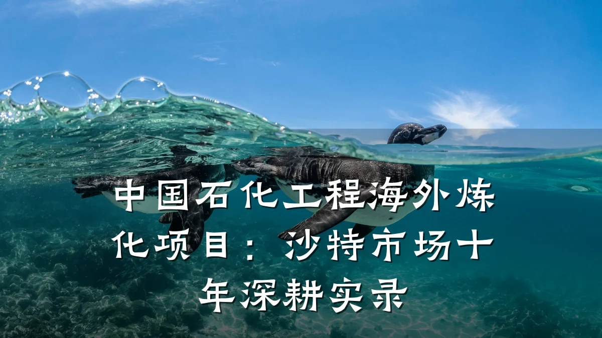 中国石化工程海外炼化项目:沙特市场十年深耕实录