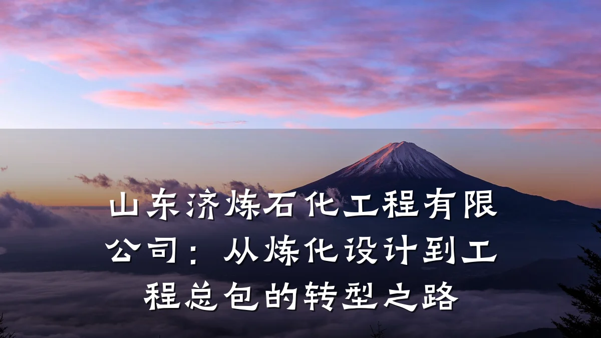 山东济炼石化工程有限公司:从炼化设计到工程总包的转型之路