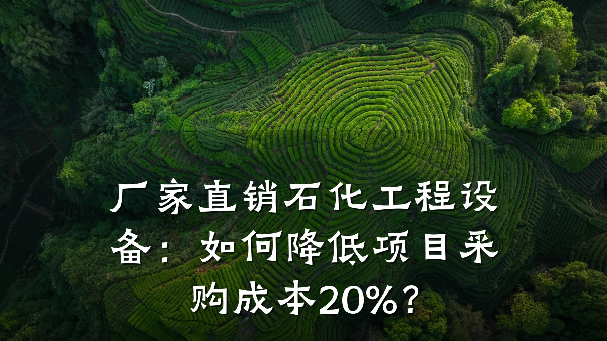 厂家直销石化工程设备:如何降低项目采购成本20%?