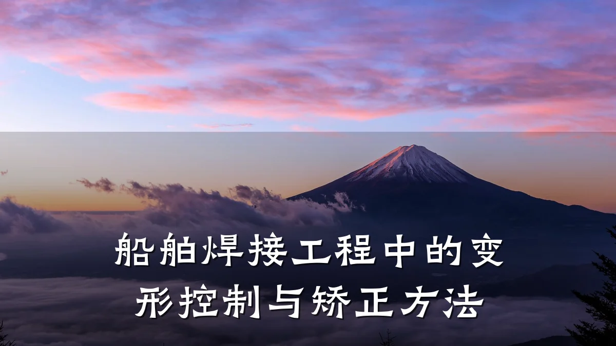 船舶焊接工程中的变形控制与矫正方法