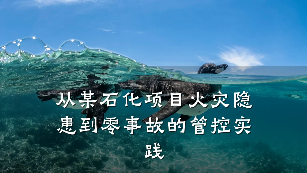 从某石化项目火灾隐患到零事故的管控实践