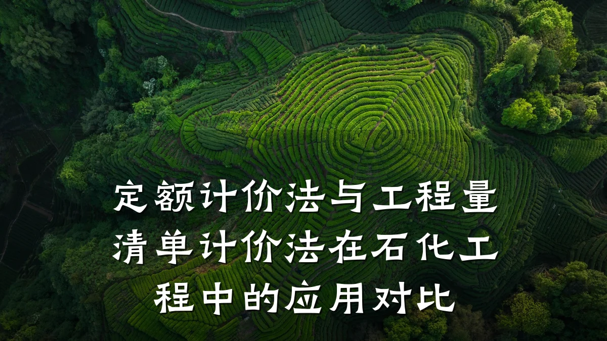 定额计价法与工程量清单计价法在石化工程中的应用对比