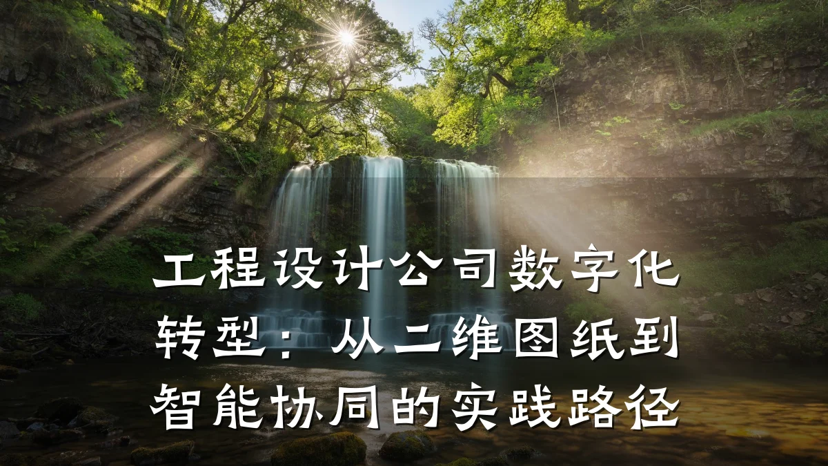 工程设计公司数字化转型:从二维图纸到智能协同的实践路径