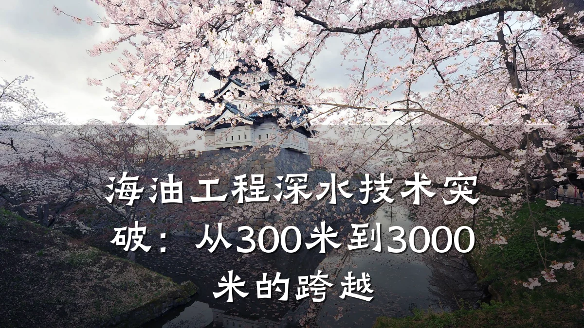 海油工程深水技术突破:从300米到3000米的跨越