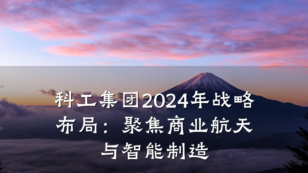 科工集团2024年战略布局:聚焦商业航天与智能制造