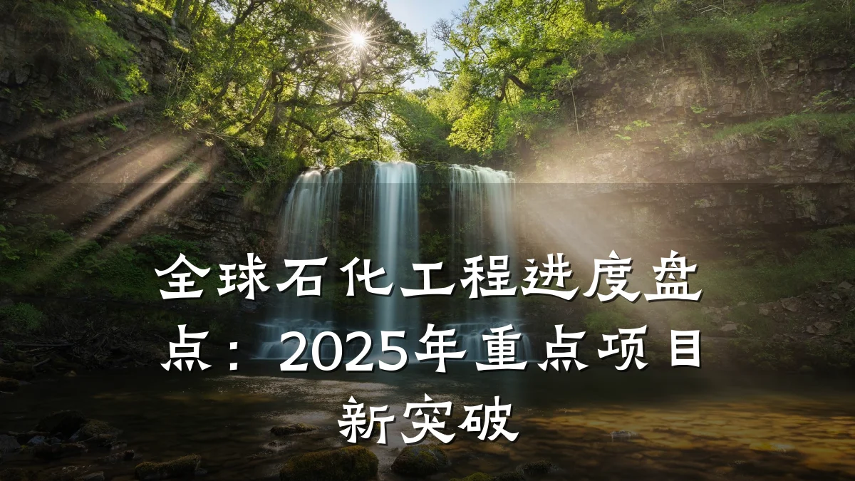 全球石化工程进度盘点:2025年重点项目新突破
