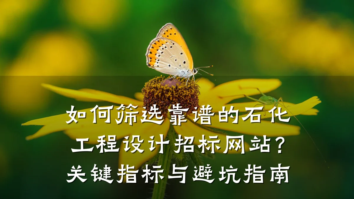 如何筛选靠谱的石化工程设计招标网站?关键指标与避坑指南