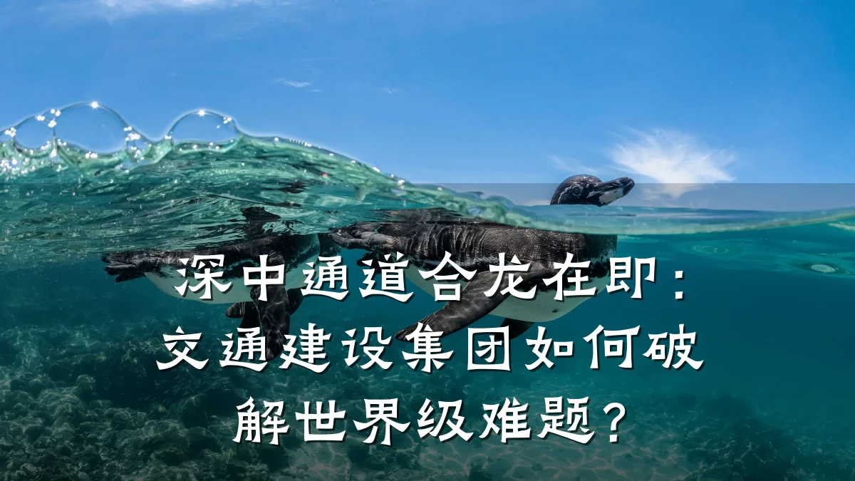 深中通道合龙在即:交通建设集团如何破解世界级难题?