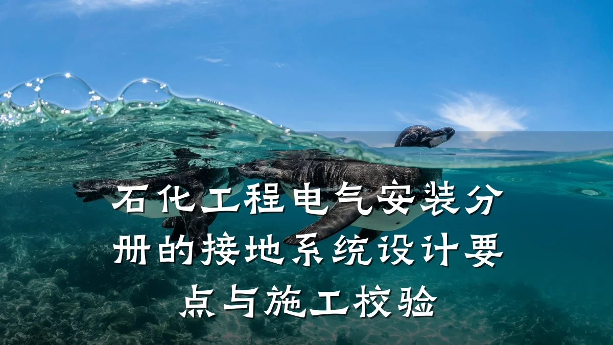 石化工程电气安装分册的接地系统设计要点与施工校验
