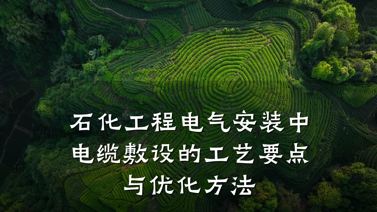 石化工程电气安装中电缆敷设的工艺要点与优化方法