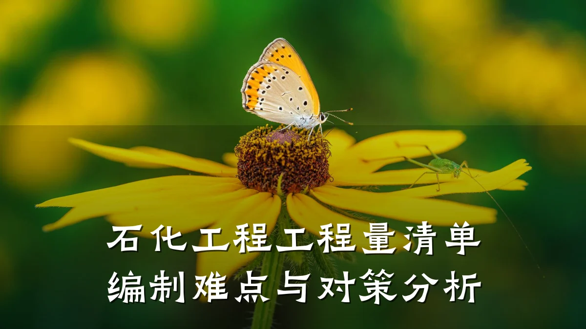 石化工程工程量清单编制难点与对策分析