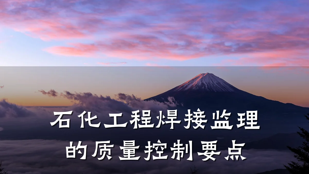 石化工程焊接监理的质量控制要点