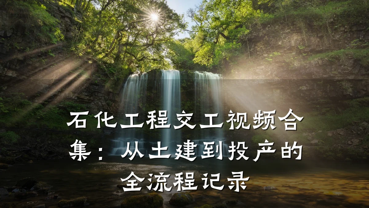 石化工程交工视频合集:从土建到投产的全流程记录