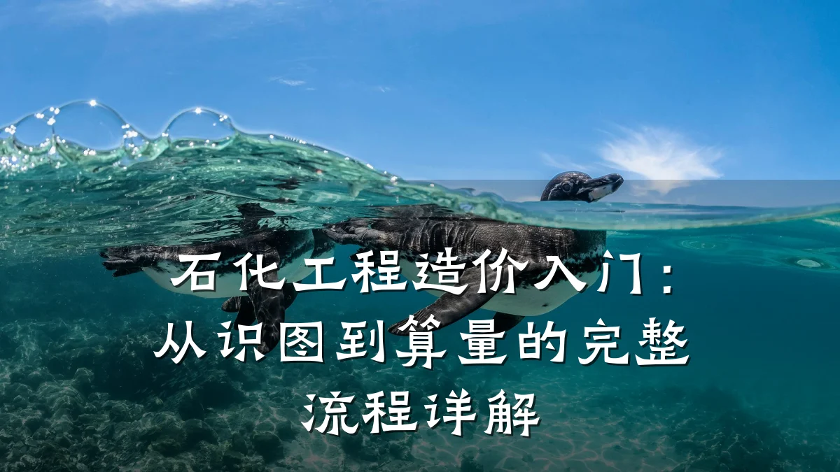 石化工程造价入门:从识图到算量的完整流程详解