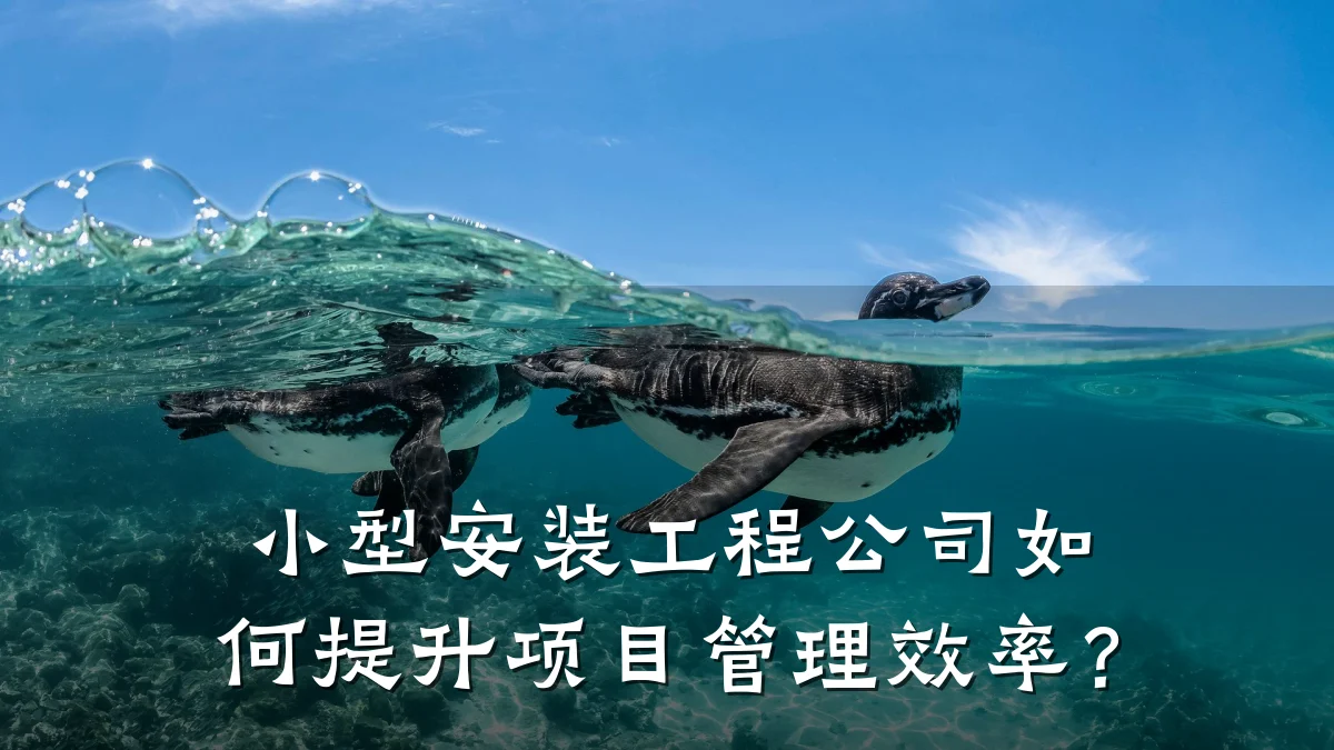 小型安装工程公司如何提升项目管理效率?