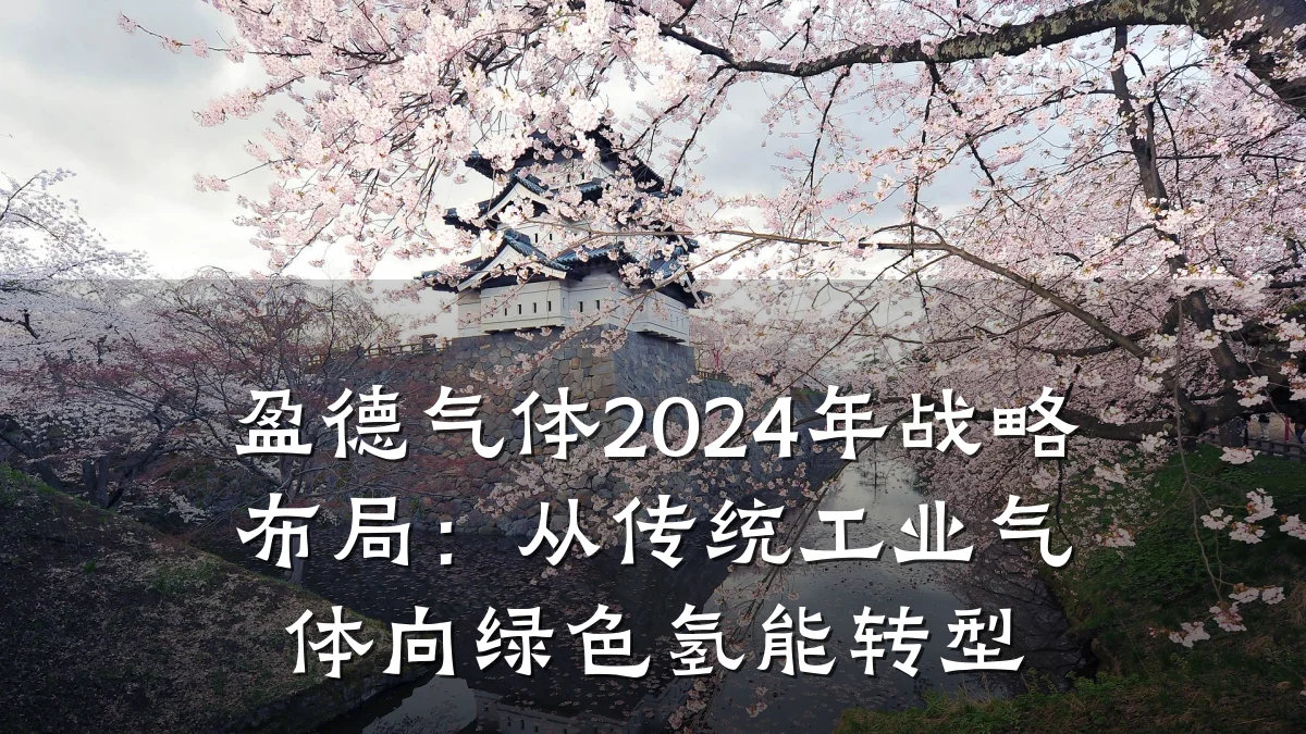 盈德气体2024年战略布局:从传统工业气体向绿色氢能转型
