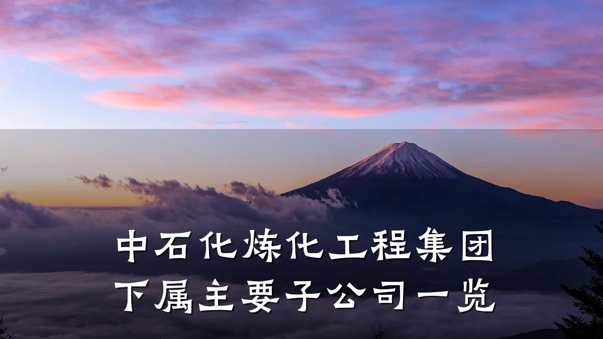 中石化炼化工程集团下属主要子公司一览